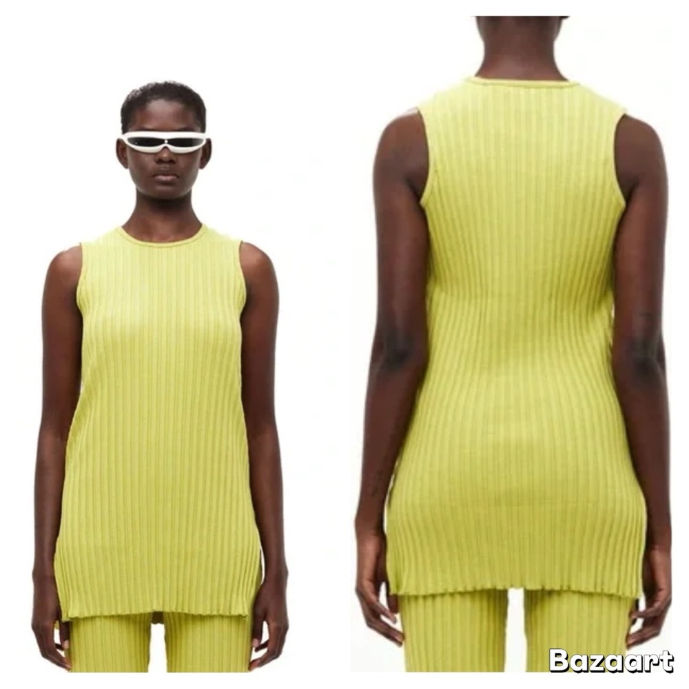 Simon Miller Ribbed Aukai Tunic Sleeveless Shirt